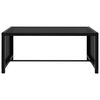 vidaXL Ligbedden 2 st met tafel poly rattan zwart