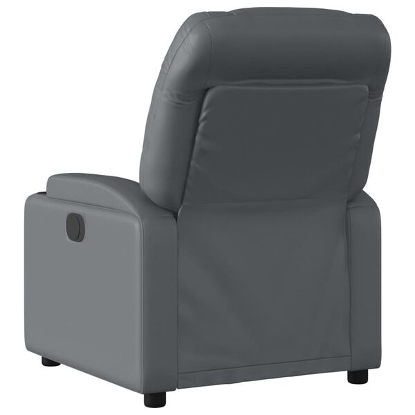 vidaXL Relaxfauteuil kunstleer grijs