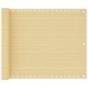vidaXL Balkonscherm 75x600 cm HDPE beige