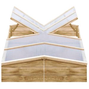 vidaXL Kweekkassen 2 st 200x50x35 cm ge&iuml;mpregneerd grenenhout