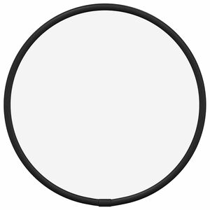 vidaXL Wandspiegel rond &Oslash;20 cm zwart