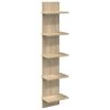 vidaXL Wandplank Sonoma Eiken 22 x 15 x 100 cm Bewerkt hout
