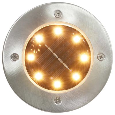 Pakket metriek knal vidaXL Solargrondlampen 8 st LED-lichten warm wit online kopen | vidaXL.be