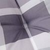 vidaXL Terrasstoelkussen ruitpatroon (75+105)x50x4 cm grijs