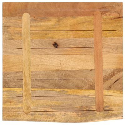 vidaXL Tafelblad met natuurlijke rand 80x80x2,5 cm massief mangohout