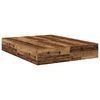 vidaXL Opbergbedframe met opslag Oud Hout 140 x 200 cm Bewerkt hout