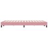 vidaXL Boxspring zonder matras fluweel roze 120x220 cm