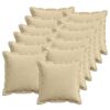 vidaXL Kussensloop 12 st HOUTEN Grijs groen 40 x 40 cm corduroy