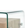 vidaXL Salontafel 98x45x31 cm gehard glas transparant