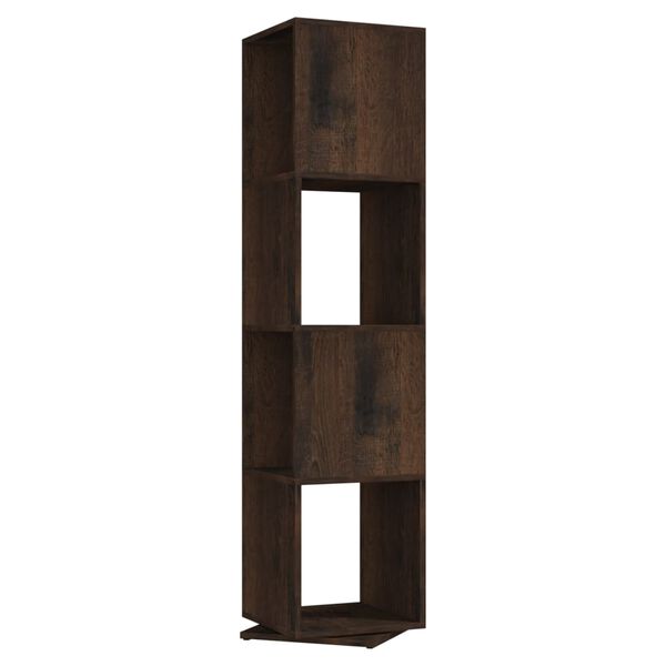 vidaXL Draaikast 34,5x34,5x147,5 cm spaanplaat gerookt eiken