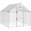 vidaXL Vogelkooi Zilverkleurig 181,5 x 221 x 173,5 cm