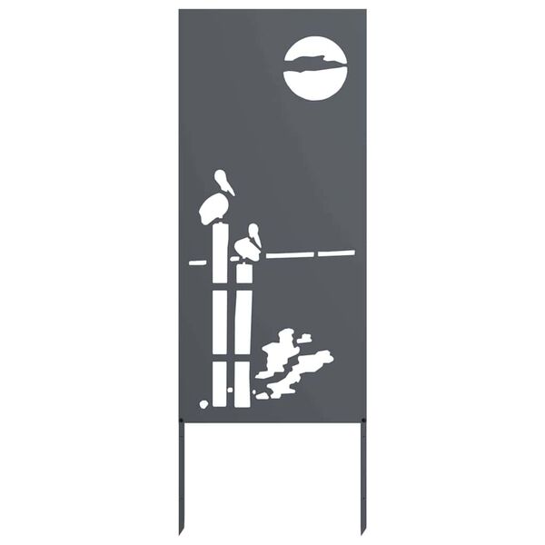 vidaXL Tuin Privacy Screen Antraciet 50 x 140 cm Koudgewalst staal