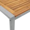vidaXL Tuinstafel Grijs 160 x 80 x 75 cm Massief Acaciahout