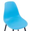 vidaXL Eetkamerstoelen 2 st PP blauw