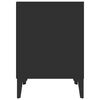 vidaXL Nachtkastjes 2 st 40x35x50 cm zwart