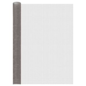vidaXL Gaas Scherm 120 x 1000 cm 3 Mesh RVS 201 Zilverkleurig