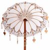 vidaXL Balinese parasol met basis Crème 95 x 95 x 260 cm