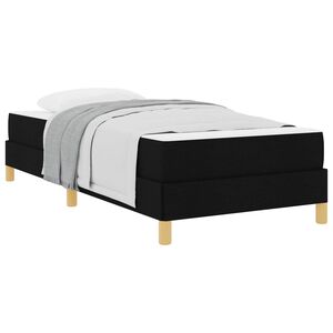 vidaXL Boxspringbed met matras Zwart 80 x 200 cm Stof