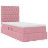 vidaXL Opbergbed met LED met matras met LED Roze 100 x 200 cm Fluweel