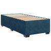 vidaXL Boxspring met matras fluweel blauw 80x200 cm