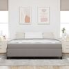 vidaXL Boxspringbed Taupe 180 x 200 cm Stof
