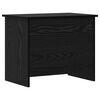 vidaXL Opbergkist met opslag Zwart eiken 60 x 40 x 50 cm Bewerkt hout