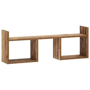 vidaXL Wandplank Oud hout 90 x 17 x 32 cm Bewerkt hout