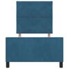 vidaXL Boxspringbed met hoofdeinde Donkerblauw 90 x 190 cm Fluweel