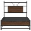 vidaXL Bedframe zonder matras bewerkt hout bruin eikenkleur 90x190 cm