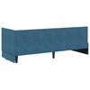 vidaXL Hoekbedframe met hoofdeinde Blauw 80 cm x 200 cm Fluweel