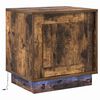 vidaXL Nachtkastje 2 pcs Gerookt eiken 44 x 34,5 x 45 cm Bewerkt hout