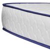 vidaXL Bed met traagschuim matras kunstleer wit 140x200 cm
