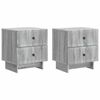 vidaXL Nachtkastje 2 pcs Grijs sonoma 43 x 34,5 x 47,5 cm Bewerkt hout