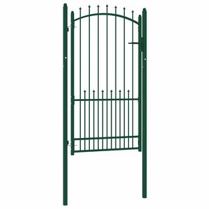 vidaXL | Hekpoort | met slot Groen 100 x 175 cm Poedergecoat staal