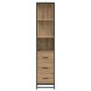 vidaXL Badkamermeubelset Artisan Eiken 35 x 37,5 x 166 cm Bewerkt hout