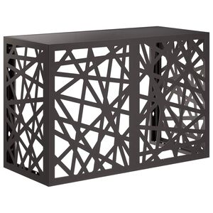 vidaXL Airconditioner hoes Zwart 90 x 40 x 60 cm Staal