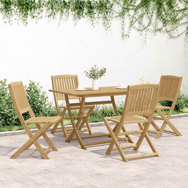 vidaXL Tuinstoelen 4 st inklapbaar 57x49x90 cm massief acaciahout
