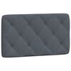vidaXL Bed met matras fluweel donkergrijs 90x190 cm