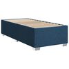 vidaXL Boxspring met matras stof blauw 100x200 cm