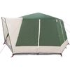 vidaXL Huisje Tent met dak met opslag Groen 400 x 350 x 212 cm
