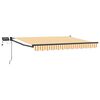 vidaXL Handbediende luifel met LED's Geel, Wit, Anthraciet 3,5 x 2 m