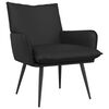 vidaXL Fauteuil Zwart Kunstleer