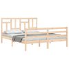 vidaXL Bedframe met hoofdbord massief hout 160x200 cm