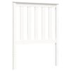 vidaXL Bedframe met hoofdbord massief hout wit