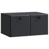 vidaXL Wandbeugel TV-kast 59,5 x 41 x 30 cm Zwart Bewerkt hout
