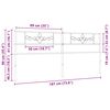 vidaXL Vervangend hoofdbord 180 cm metaal wit