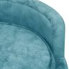 vidaXL Hondenbank 69x69x36 cm pluche turquoise