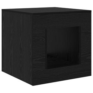 vidaXL Salontafel Zwart eiken 51.5 x 50 x 50 cm Bewerkt hout