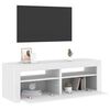 vidaXL Tv-meubel met LED-verlichting 120x35x40 cm wit