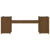 vidaXL Bankje met plantenbakken 180x36x63 cm grenenhout honingbruin